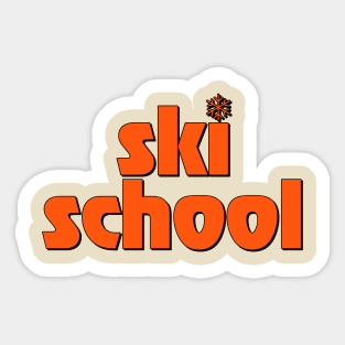 Ski School Sticker